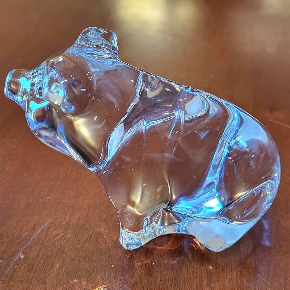 Princess House Crystal Pet Collection Penelope Pig 24% Lead Crystal Germany - Picture 2 of 9